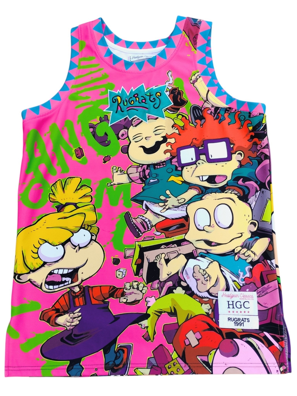 Headgear Classics Rugrats 1991 Nickelodeon Unisex All Over Print Tank Top L